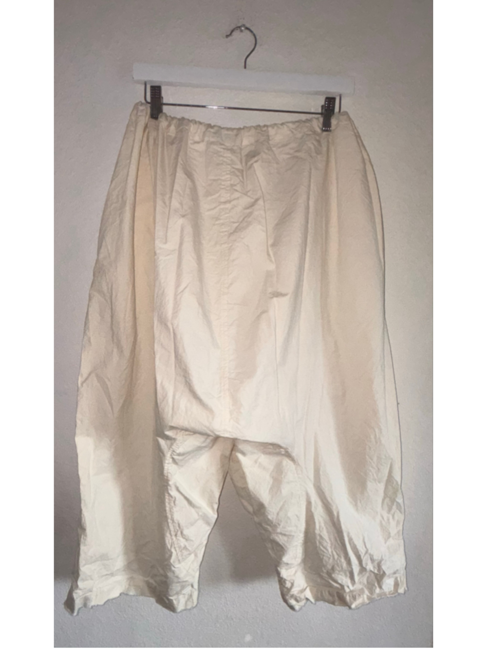 RARE Magnolia Pearl Moon Bloomer Romantic Balloon Pants Vintage Charm Cream sz L - Picture 3 of 9